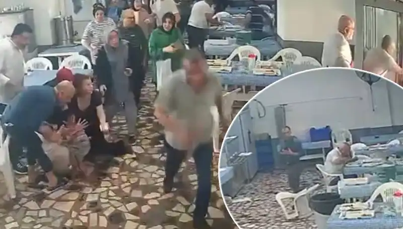 Yemekhanede Dehşet Anları: Deprem, Kaçış ve Vazgeçmeyenler