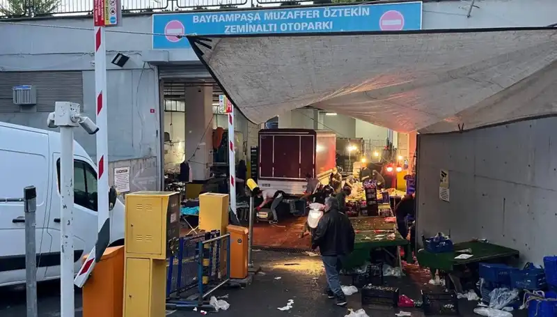 Pazar Yerinde Biber Gazı Panik Aşaması: Kalabalık Kaçışta!