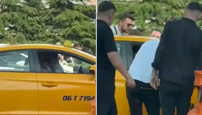 Trafikte Öfkeli Anlar: Taksi Şoförüyle Yumruk Yumruğa Tartışma