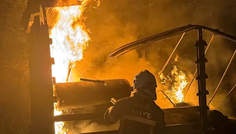 Tırda Patlayan Yangın Ağaçları Kül Etti: Korkutan Olayın Detayları